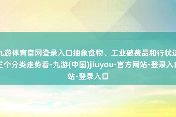 九游体育官网登录入口抽象食物、工业破费品和行状这三个分类走势看-九游(中国)jiuyou·官方网站-登录入口