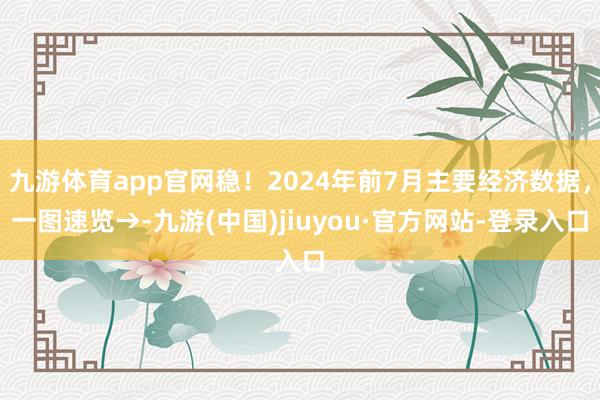 九游体育app官网稳！2024年前7月主要经济数据，一图速览→-九游(中国)jiuyou·官方网站-登录入口